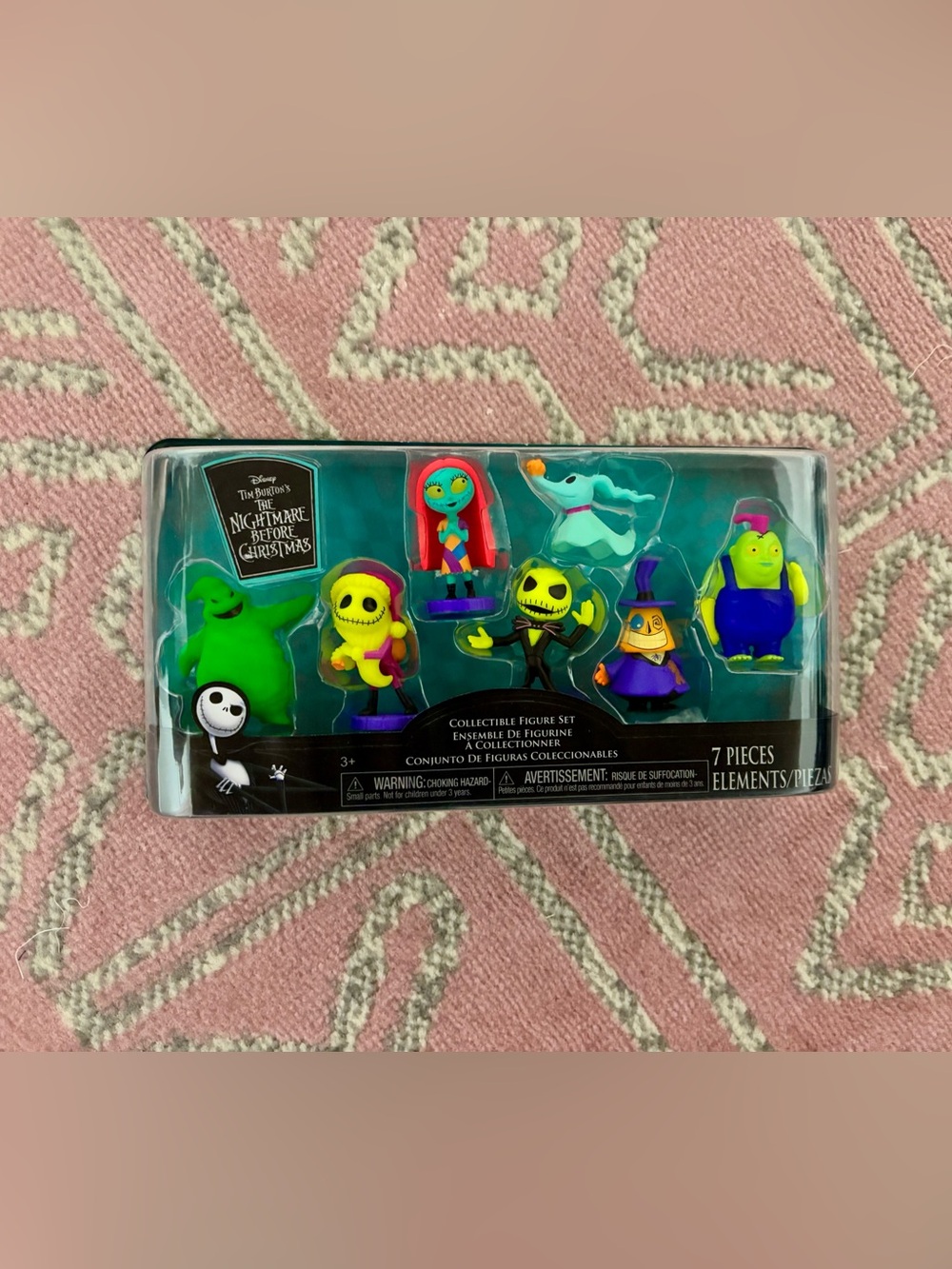 Disney The Nightmare Before Christmas Neon Character Figure 7-Pack